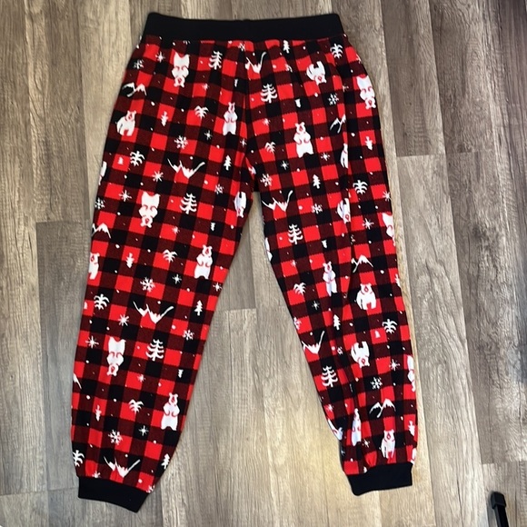 Wondershop Holiday Christmas Buffalo Plaid Fleece Pajama Bottoms - Picture 7 of 8